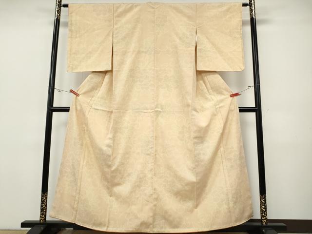 平和屋着物●本塩沢 110亀甲 花唐草文 正絹 逸品 CABI9725ut