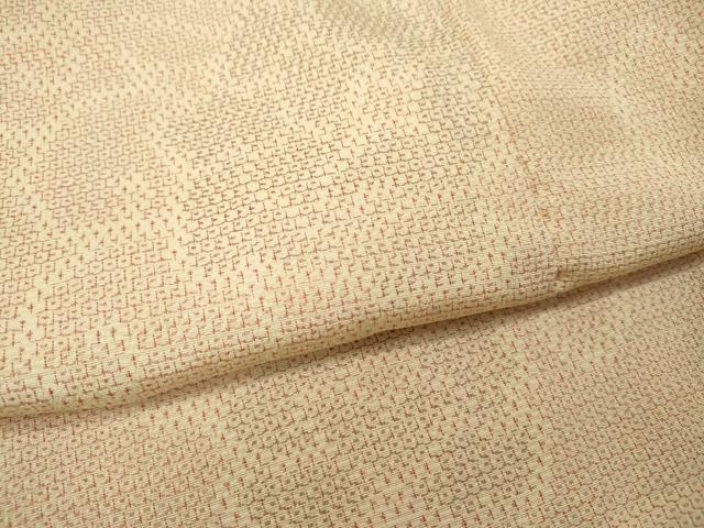 平和屋着物●本塩沢 110亀甲 花唐草文 正絹 逸品 CABI9725ut