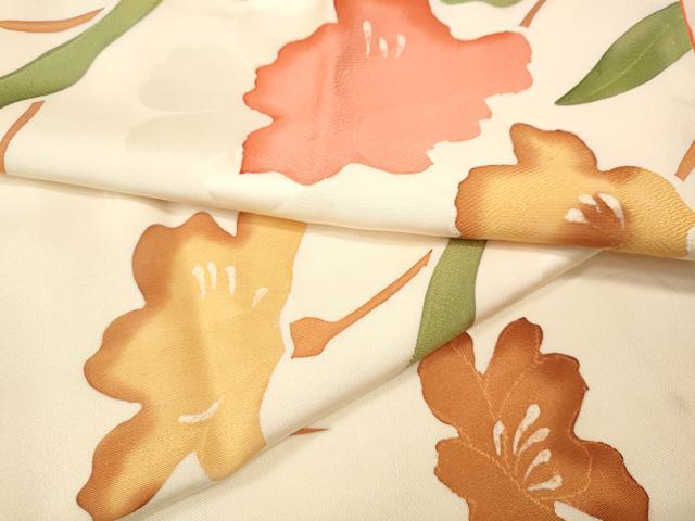 平和屋着物●上質な小紋 地紋起こし 枝花文 正絹 逸品 CABI9730ut
