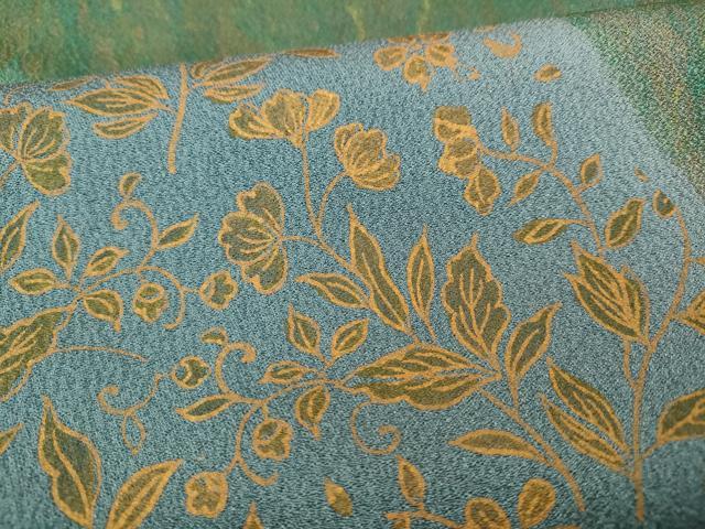 平和屋着物●訪問着 舞花文 暈し染め 金彩 正絹 逸品 CABI9742ut