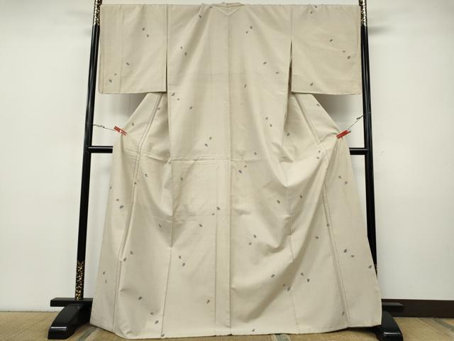 平和屋着物●上質な紬 舞桜文 正絹 逸品 未使用 CABI9744ut