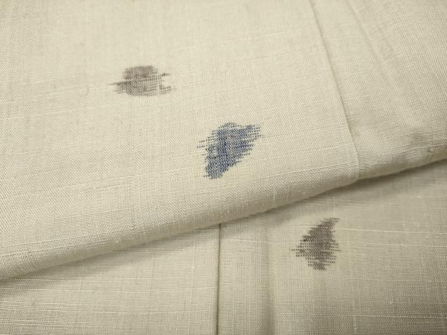 平和屋着物●上質な紬 舞桜文 正絹 逸品 未使用 CABI9744ut
