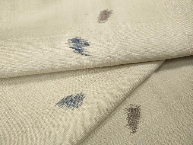 平和屋着物●上質な紬 舞桜文 正絹 逸品 未使用 CABI9744ut