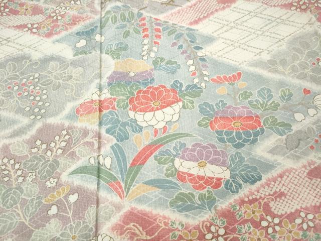 平和屋着物●訪問着 松皮菱花蝶文 金彩 正絹 逸品 CABI9746ut