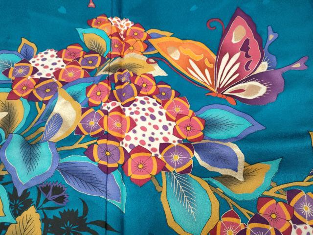 平和屋着物●豪華振袖 花蝶文 金彩 正絹 逸品 CABI9754ut
