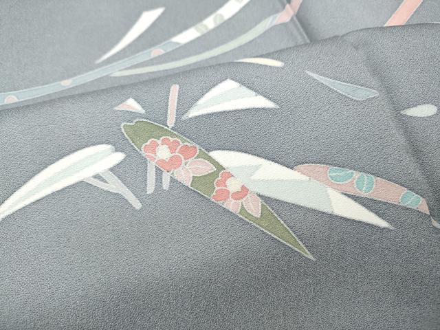 平和屋着物●訪問着 駒刺繍 宝尽くし花文 正絹 逸品 CABI9763ut