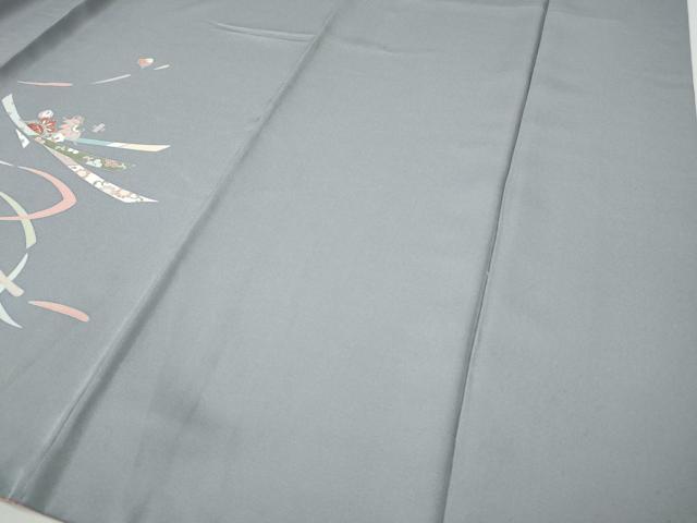 平和屋着物●訪問着 駒刺繍 宝尽くし花文 正絹 逸品 CABI9763ut