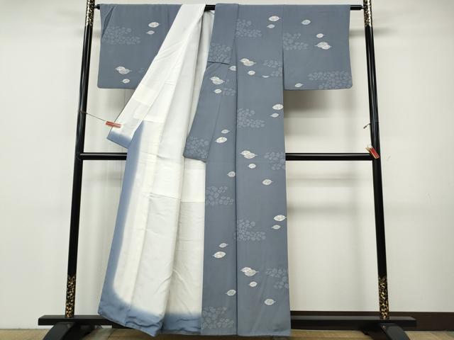 平和屋着物●上質な小紋 舞葉文 正絹 逸品 CABI9764ut