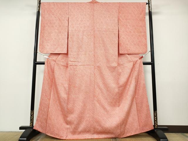 平和屋着物●大変加工の良い総絞り小紋 正絹 逸品 CABI9772ut