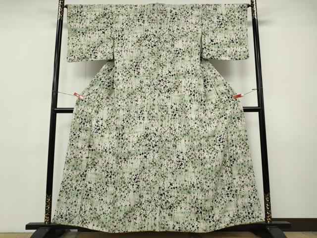 平和屋着物●上質な小紋 枝梅文 正絹 逸品 CABI9778ut