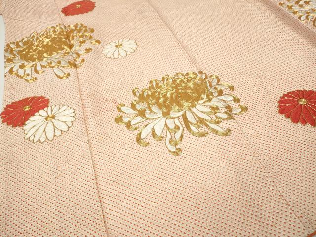 平和屋着物●豪華振袖 駒刺繍 絞り 乱菊 舞花文 正絹 逸品 CABI9787ut