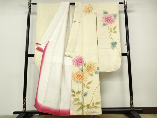 平和屋着物●豪華振袖 総絞り 枝花文 正絹 逸品 CABI9788ut