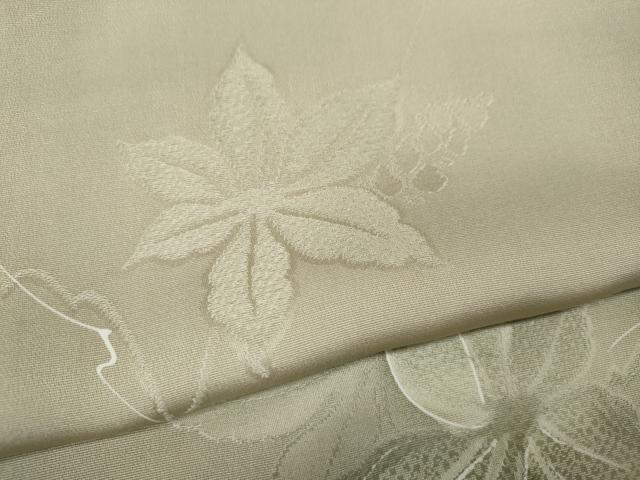 平和屋着物●上質な小紋 地紋起こし 蔦の葉文 暈し染め 正絹 逸品 CABI9794ut