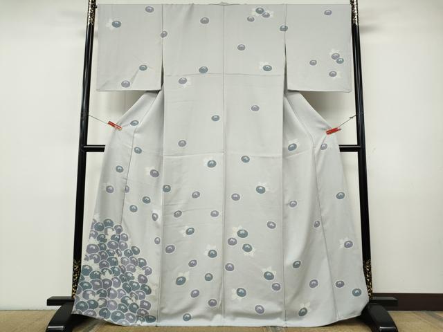 平和屋着物●染織作家 染織デザイナー 大島明 訪問着 万寿菊 正絹 逸品 CABI9802ut