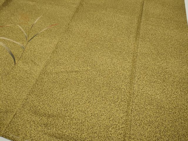 平和屋着物●訪問着 手描き 草花文 金彩 ますいわ屋扱い 正絹 逸品 CABI9811ut