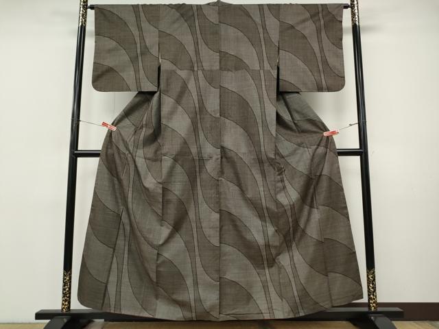 平和屋着物●本場大島紬 7マルキ 吉祥文 正絹 逸品 CABI9818ut