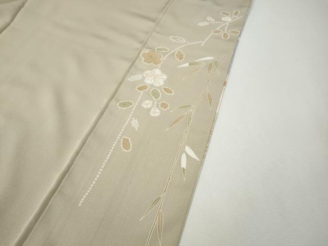 平和屋着物●訪問着 雲重ね枝花文 金彩 正絹 逸品 CABI9823ut