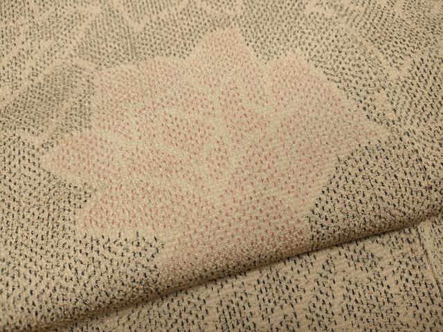 平和屋着物▼本塩沢 舞花文 正絹 逸品 CABI9825ut