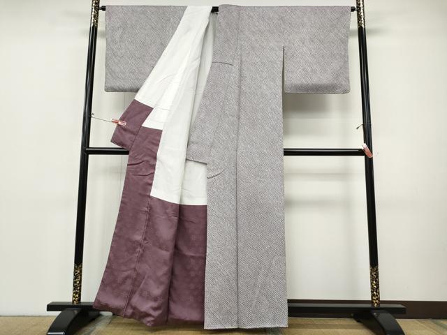 平和屋着物●大変加工の良い総絞り小紋 正絹 逸品 CABI9829ut