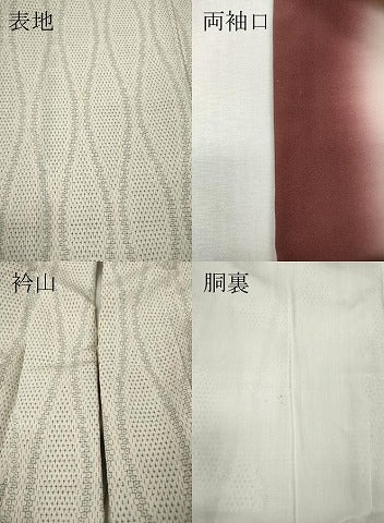 平和屋着物●白鷹お召 80亀甲 立涌文 正絹 逸品 CABI9837ut