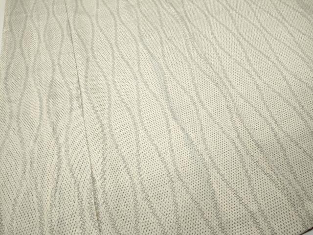 平和屋着物●白鷹お召 80亀甲 立涌文 正絹 逸品 CABI9837ut