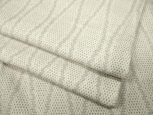 平和屋着物●白鷹お召 80亀甲 立涌文 正絹 逸品 CABI9837ut