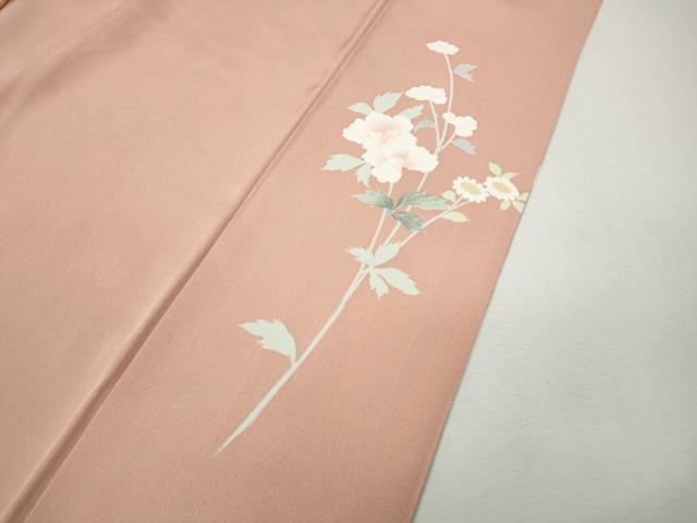 平和屋着物●訪問着 友禅 枝花文 暈し染め 正絹 逸品 CABI9863ut
