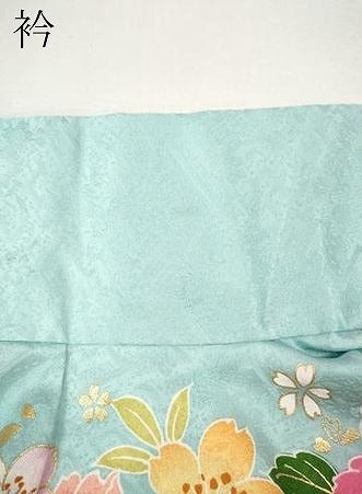 平和屋着物●豪華振袖 刺繍 束ね熨斗雪輪花文 暈し染め 金彩 正絹 逸品 CABI9874ut
