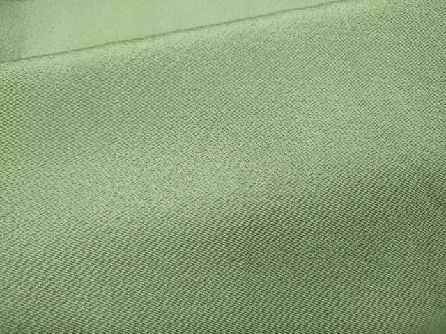 平和屋着物●上質な色無地 裏葉柳色 正絹 逸品 未使用 CABI9877ut