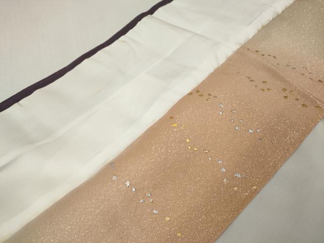 平和屋着物●中国三大刺繍 スワトウ刺繍 総刺繍 訪問着 切嵌宝尽くし花文 暈し染め 金糸 正絹 逸品 CABI9893ut
