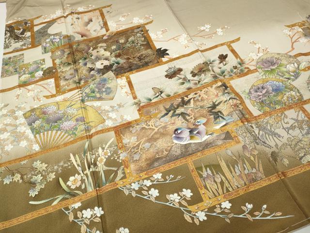平和屋着物●色留訪問着 作家物 世界名画撰集 日本の美 暈し染め 金銀彩 正絹 逸品 未使用 CABI9913ut