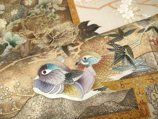 平和屋着物●色留訪問着 作家物 世界名画撰集 日本の美 暈し染め 金銀彩 正絹 逸品 未使用 CABI9913ut