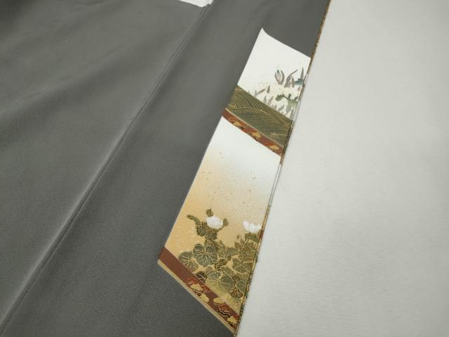 平和屋着物●豪華色留袖 刺繍 屏風草花文 金彩 ますいわ屋扱い 正絹 逸品 CABI9919ut