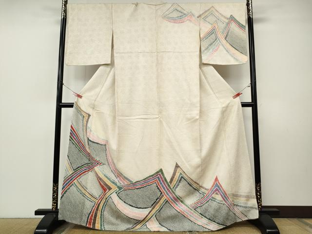 平和屋着物●名門 藤娘きぬたや・総絞り 訪問着 吉祥文 正絹 逸品 CABI9944ut