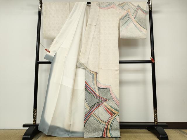 平和屋着物●名門 藤娘きぬたや・総絞り 訪問着 吉祥文 正絹 逸品 CABI9944ut