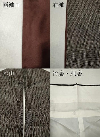 平和屋着物●本場大島紬 9マルキ 吉祥間道 正絹 逸品 CABI9969ut