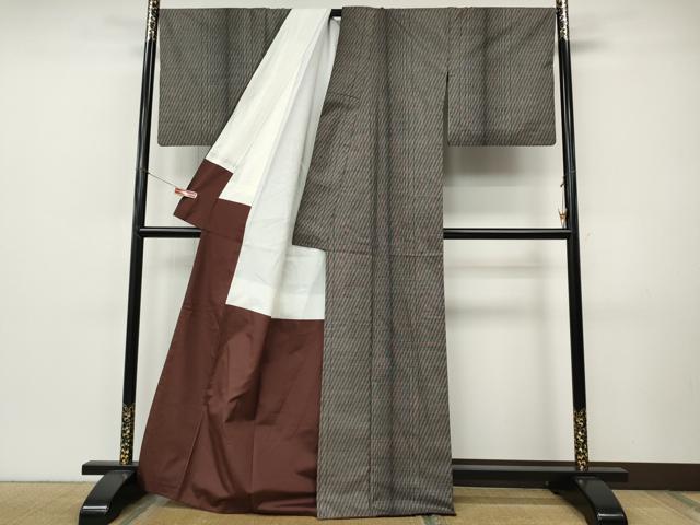 平和屋着物●本場大島紬 9マルキ 吉祥間道 正絹 逸品 CABI9969ut