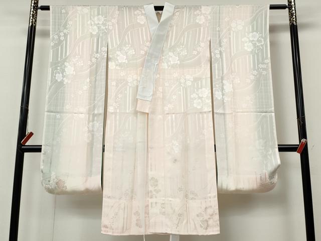 平和屋着物●豪華振袖・長襦袢セット 駒刺繍 楽器花文 暈し染め 金彩 正絹 逸品 CABI9974ut