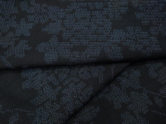 平和屋着物●結城紬 100亀甲 草花文 正絹 逸品 CABI9983ut