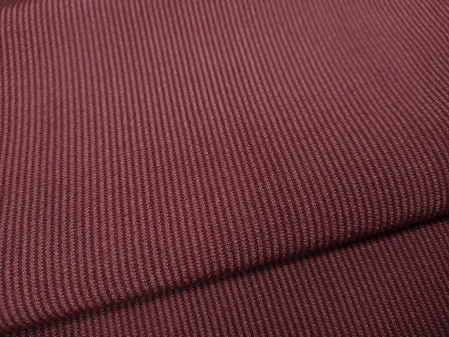 平和屋着物●江戸小紋 紬地 万筋 浅蘇芳色×長春色 正絹 逸品 CABI9984ut