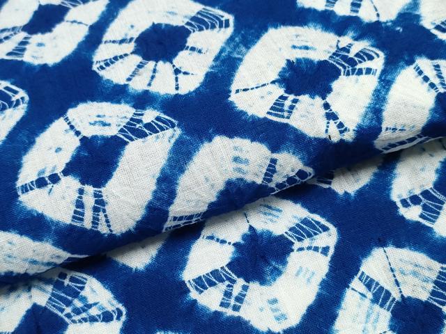 平和屋着物∴夏物 浴衣 有松鳴海絞り 蜘蛛絞り 綿 逸品 CABJ0012ng