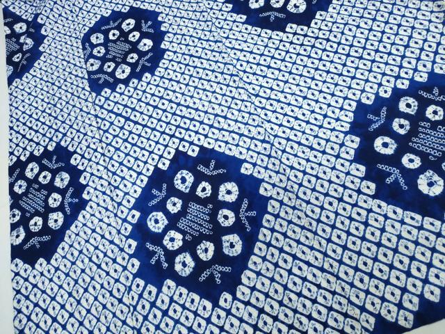 平和屋着物∴夏物 浴衣 有松鳴海絞り 雪華文 綿 逸品 CABJ0104ng