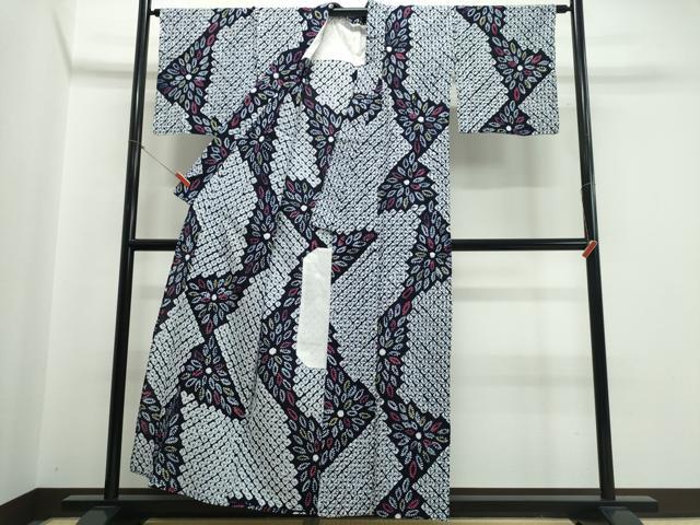 平和屋着物∴夏物 浴衣 有松鳴海絞り 花火 綿 逸品 CABJ0133ng