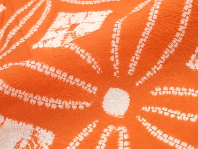平和屋着物∴夏物 浴衣 有松鳴海絞り 七宝文 綿 逸品 CABJ0174ng