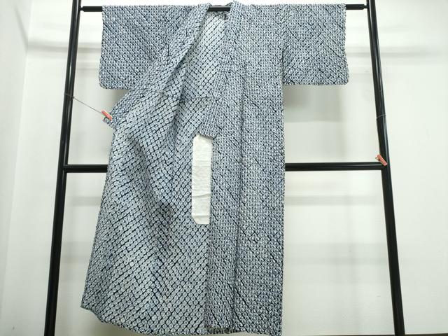 平和屋着物∴夏物 浴衣 有松鳴海絞り 蜘蛛絞り 綿 逸品 CABJ0180ng