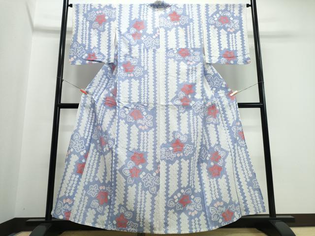 平和屋着物∴夏物 浴衣 有松鳴海絞り 綿 逸品 未使用 CABJ0205ng