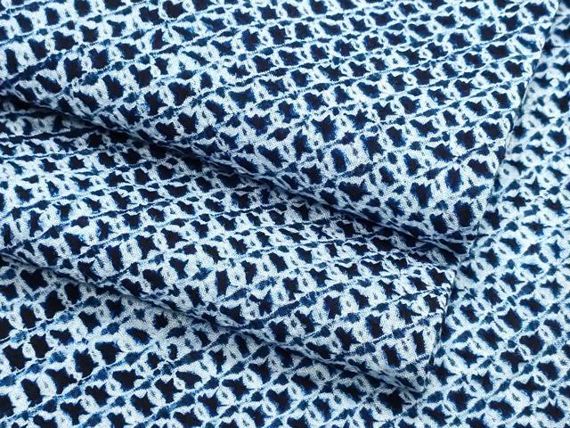 平和屋着物∴夏物 浴衣 有松鳴海絞り 三浦絞り 綿 逸品 CABJ0235ng