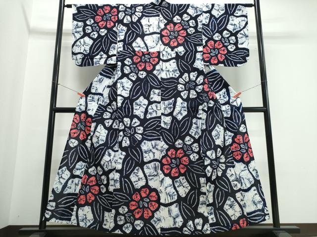 平和屋着物∴夏物 浴衣 有松鳴海絞り 綿 逸品 未使用 CABJ0245ng