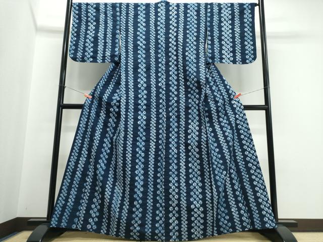 平和屋着物∴夏物 浴衣 有松鳴海絞り 舞花間道 綿 逸品 CABJ0257ng