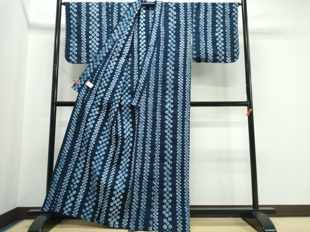 平和屋着物∴夏物 浴衣 有松鳴海絞り 舞花間道 綿 逸品 CABJ0257ng